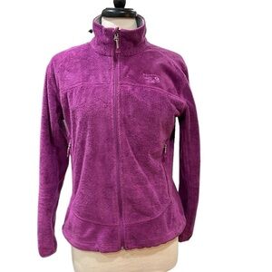Mountain Hardware Pyxis Fleece Full Zip Jacket SZ M Purple